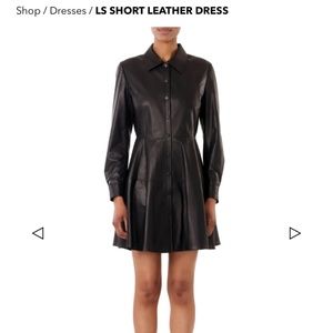 NWT JASON WU LS SHORT LEATHER DRESS